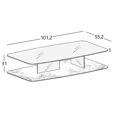 ca. 101 x 55 x 31H cm