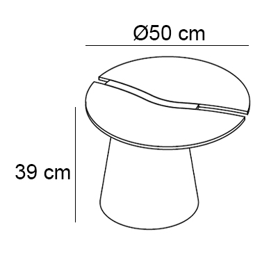 ca. Ø50x39H cm