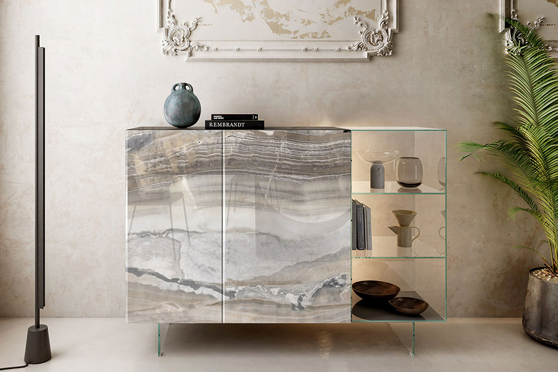 36E8 GLASS 1346 Highboard