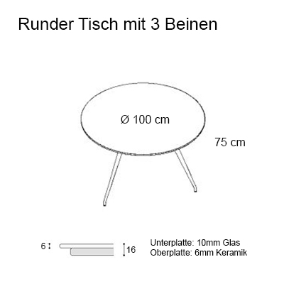 ca. Ø100x75H cm