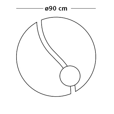 ca. Ø90 x 3-4cm