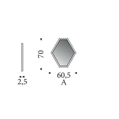 ca. 70 x 3 x 60H cm (A)