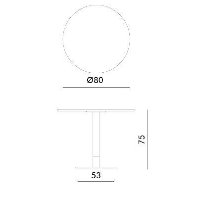 ca. Ø80 x 75H cm