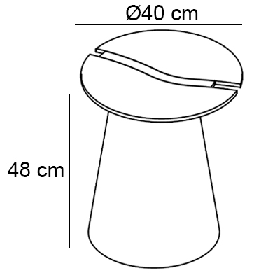 ca. Ø40x48H cm