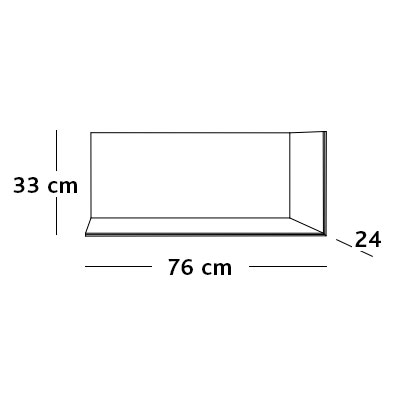 ca. 76x24x33H cm