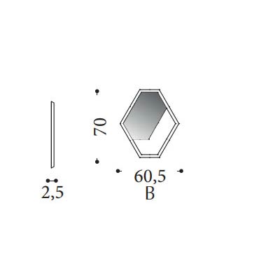 ca. 70 x 3 x 60H cm (B)